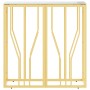 Goldener Konsolentisch aus Edelstahl und Glas, 70 x 30 x 70 cm von vidaXL, Seitentische - Ref: Foro24-350034, Preis: 201,30 €...
