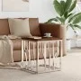 Couchtisch aus recyceltem Holz aus Edelstahl und Silber von vidaXL, Couchtisch - Ref: Foro24-350045, Preis: 75,07 €, Rabatt: %