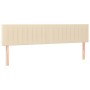 Cama box spring con colchón tela color crema 120x190 cm