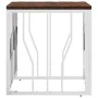 Mesa de centro acero inoxidable y madera reciclada plateada de vidaXL, Mesas de centro - Ref: Foro24-350045, Precio: 75,07 €,...