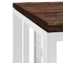 Stainless steel and silver recycled wood coffee table by vidaXL, Coffee table - Ref: Foro24-350045, Price: 75,07 €, Discount: %