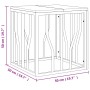 Mesa de centro acero inoxidable y madera reciclada plateada de vidaXL, Mesas de centro - Ref: Foro24-350045, Precio: 75,92 €,...