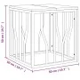 Mesa de centro acero inoxidable y madera reciclada plateada de vidaXL, Mesas de centro - Ref: Foro24-350045, Precio: 75,07 €,...