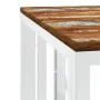 Mesa de centro acero inoxidable y madera reciclada plateada de vidaXL, Mesas de centro - Ref: Foro24-350048, Precio: 70,12 €,...