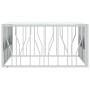Mesa de centro acero inoxidable y vidrio plateado 100x100x50 cm de vidaXL, Mesas de centro - Ref: Foro24-350067, Precio: 306,...