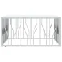 Mesa de centro acero inoxidable y vidrio plateado 100x100x50 cm de vidaXL, Mesas de centro - Ref: Foro24-350067, Precio: 287,...