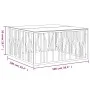 Mesa de centro acero inoxidable y vidrio plateado 100x100x50 cm de vidaXL, Mesas de centro - Ref: Foro24-350067, Precio: 287,...
