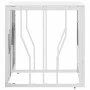 Stainless steel and silver glass coffee table 50x50x50 cm by vidaXL, Coffee table - Ref: Foro24-350043, Price: 149,99 €, Disc...