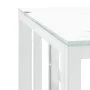 Stainless steel and silver glass coffee table 50x50x50 cm by vidaXL, Coffee table - Ref: Foro24-350043, Price: 149,99 €, Disc...