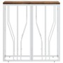 Console table stainless steel solid recycled wood silver by vidaXL, Side tables - Ref: Foro24-350037, Price: 109,83 €, Discou...