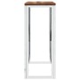 Console table stainless steel solid recycled wood silver by vidaXL, Side tables - Ref: Foro24-350037, Price: 109,83 €, Discou...