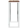 Console table stainless steel solid recycled wood silver by vidaXL, Side tables - Ref: Foro24-350037, Price: 108,84 €, Discou...