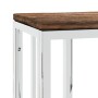 Console table stainless steel solid recycled wood silver by vidaXL, Side tables - Ref: Foro24-350037, Price: 109,83 €, Discou...