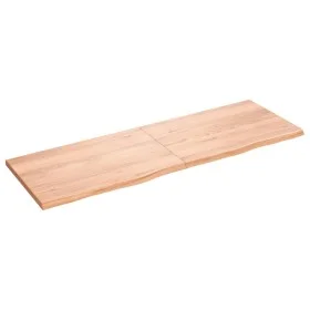 Wall shelf made of light brown treated oak wood, measuring 180x60x(2-4) cm. by vidaXL, Shelves and shelves - Ref: Foro24-3637...