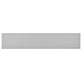 Alfombra de pasillo gris claro 80x400 cm