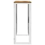 Console table stainless steel and solid silver acacia wood by vidaXL, Side tables - Ref: Foro24-350039, Price: 161,96 €, Disc...