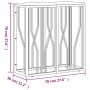 Console table stainless steel and solid silver acacia wood by vidaXL, Side tables - Ref: Foro24-350039, Price: 175,55 €, Disc...