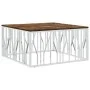 Couchtisch aus recyceltem Holz aus Edelstahl und Silber von vidaXL, Couchtisch - Ref: Foro24-350069, Preis: 175,27 €, Rabatt: %