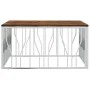 Couchtisch aus recyceltem Holz aus Edelstahl und Silber von vidaXL, Couchtisch - Ref: Foro24-350069, Preis: 175,27 €, Rabatt: %