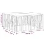 Couchtisch aus recyceltem Holz aus Edelstahl und Silber von vidaXL, Couchtisch - Ref: Foro24-350069, Preis: 175,27 €, Rabatt: %