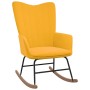 Senfgelber Schaukelstuhl aus Samt von vidaXL, Schaukelstühle - Ref: Foro24-327750, Preis: 117,87 €, Rabatt: %