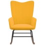 Senfgelber Schaukelstuhl aus Samt von vidaXL, Schaukelstühle - Ref: Foro24-327750, Preis: 117,87 €, Rabatt: %