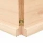 Wandregal aus unbehandeltem massivem Eichenholz, 160 x 50 x (2–4) cm von vidaXL, Regale und Regale - Ref: Foro24-363592, Prei...