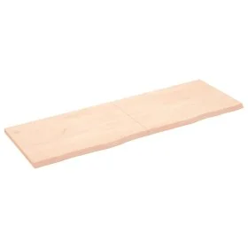 Massives Eichenholz-Wandregal unbehandelt 180x60x(2-4) cm von vidaXL, Regale und Regale - Ref: Foro24-363602, Preis: 68,35 €,...