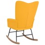 Senfgelber Schaukelstuhl aus Samt von vidaXL, Schaukelstühle - Ref: Foro24-327750, Preis: 117,87 €, Rabatt: %