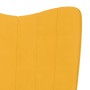 Senfgelber Schaukelstuhl aus Samt von vidaXL, Schaukelstühle - Ref: Foro24-327750, Preis: 117,87 €, Rabatt: %