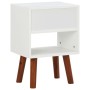 Mesita de noche de madera maciza de acacia 40x30x57 cm de vidaXL, Mesitas de noche - Ref: Foro24-245739, Precio: 67,19 €, Des...