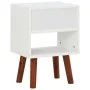 Mesita de noche de madera maciza de acacia 40x30x57 cm de vidaXL, Mesitas de noche - Ref: Foro24-245739, Precio: 49,14 €, Des...