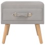 Mesita de noche gris 40x35x40 cm tela de vidaXL, Mesitas de noche - Ref: Foro24-247534, Precio: 57,22 €, Descuento: %