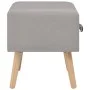 Gray bedside table 40x35x40 cm fabric by vidaXL, Nightstands - Ref: Foro24-247534, Price: 56,31 €, Discount: %