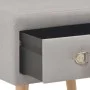 Gray bedside table 40x35x40 cm fabric by vidaXL, Nightstands - Ref: Foro24-247534, Price: 56,31 €, Discount: %