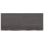 Wandregal aus dunkelbraun behandeltem Eichenholz, 120 x 50 x (2-6) cm von vidaXL, Regale und Regale - Ref: Foro24-363817, Pre...