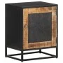 Mesita de noche de madera de mango rugosa 40x30x50 cm de vidaXL, Mesitas de noche - Ref: Foro24-323146, Precio: 96,32 €, Desc...