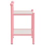 2 metal and glass pink and transparent nightstands by vidaXL, Nightstands - Ref: Foro24-325079, Price: 59,33 €, Discount: %