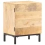 Mesita de noche de madera maciza de mango 40x30x51 cm de vidaXL, Mesitas de noche - Ref: Foro24-320225, Precio: 53,23 €, Desc...