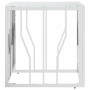 Mesa de centro acero inoxidable y vidrio plateada 50x50x50 cm de vidaXL, Mesas de centro - Ref: Foro24-350041, Precio: 90,27 ...