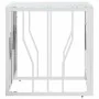 Mesa de centro acero inoxidable y vidrio plateada 50x50x50 cm de vidaXL, Mesas de centro - Ref: Foro24-350041, Precio: 90,58 ...