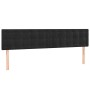 Cama box spring con colchón terciopelo negro 120x190 cm
