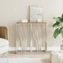 Console table stainless steel solid recycled wood silver by vidaXL, Side tables - Ref: Foro24-350040, Price: 108,02 €, Discou...