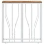 Console table stainless steel solid recycled wood silver by vidaXL, Side tables - Ref: Foro24-350040, Price: 108,02 €, Discou...