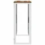 Console table stainless steel solid recycled wood silver by vidaXL, Side tables - Ref: Foro24-350040, Price: 108,02 €, Discou...