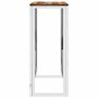 Konsolentisch aus Edelstahl, massives Recyclingholz, Silber von vidaXL, Seitentische - Ref: Foro24-350040, Preis: 109,08 €, R...