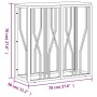 Konsolentisch aus Edelstahl, massives Recyclingholz, Silber von vidaXL, Seitentische - Ref: Foro24-350040, Preis: 109,08 €, R...