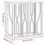 Konsolentisch aus Edelstahl, massives Recyclingholz, Silber von vidaXL, Seitentische - Ref: Foro24-350040, Preis: 108,02 €, R...