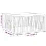 Couchtisch aus Edelstahl, massives Recyclingholz, goldfarben von vidaXL, Couchtisch - Ref: Foro24-350070, Preis: 317,72 €, Ra...