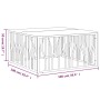 Mesa de centro acero inoxidable madera maciza reciclada dorado | Foro24.es | Tu tienda online para hogar, jardín y más Foro24.es
